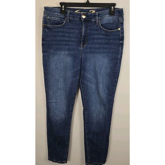Seven7 Denim - Seven7 Metro Ultra High Rise Skinny Jeans Size 12 Classic Style Classic Logo